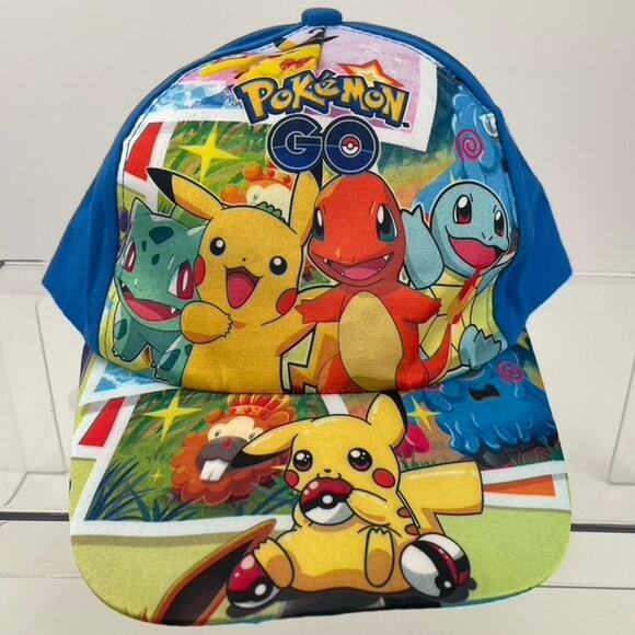 NWOT POKEMON GO Bundle Kids Baseball Hat & Keychain Charmander Jigglypuff Charm - Picture 3 of 7